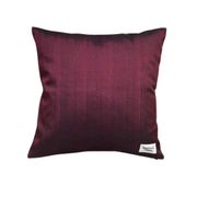 Burgundy and turquoise Kachin cushion cover (RIDA)