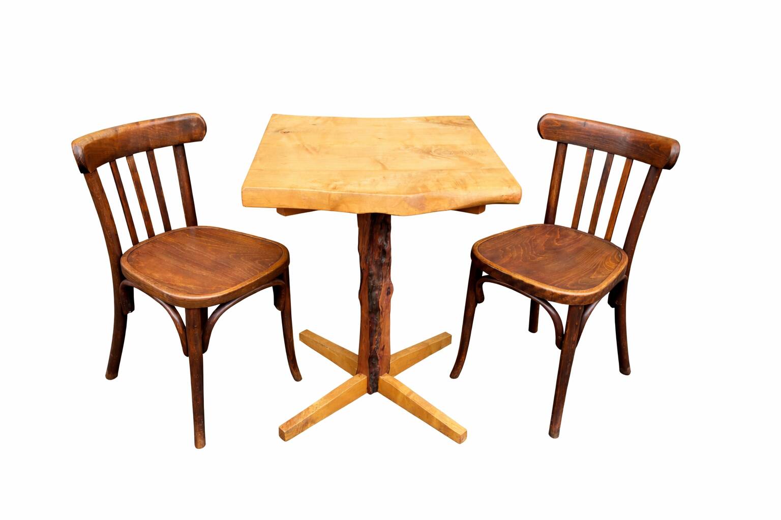 Table Bistrot en Orme vintage