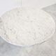 Vintage round White marble dining table 1970s