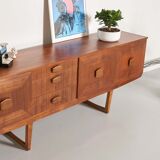 Stonehill vintage teak enfilade, Scandinavian style, 197,5cm