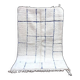 White and blue rug 250cmx150cm