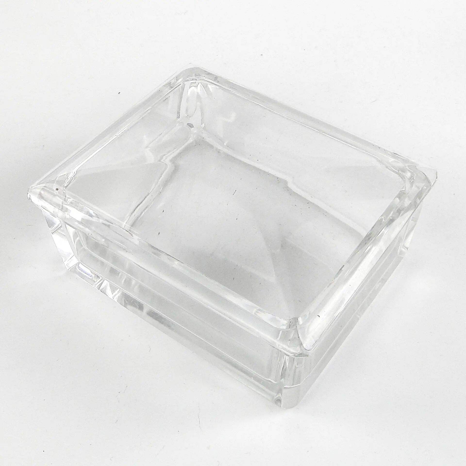 Bonbonnière Art Déco, cristal, Moser, Tchécoslovaquie, années 1930