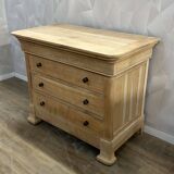 Louis Philipe 4-drawer chest of drawers, airbrushed