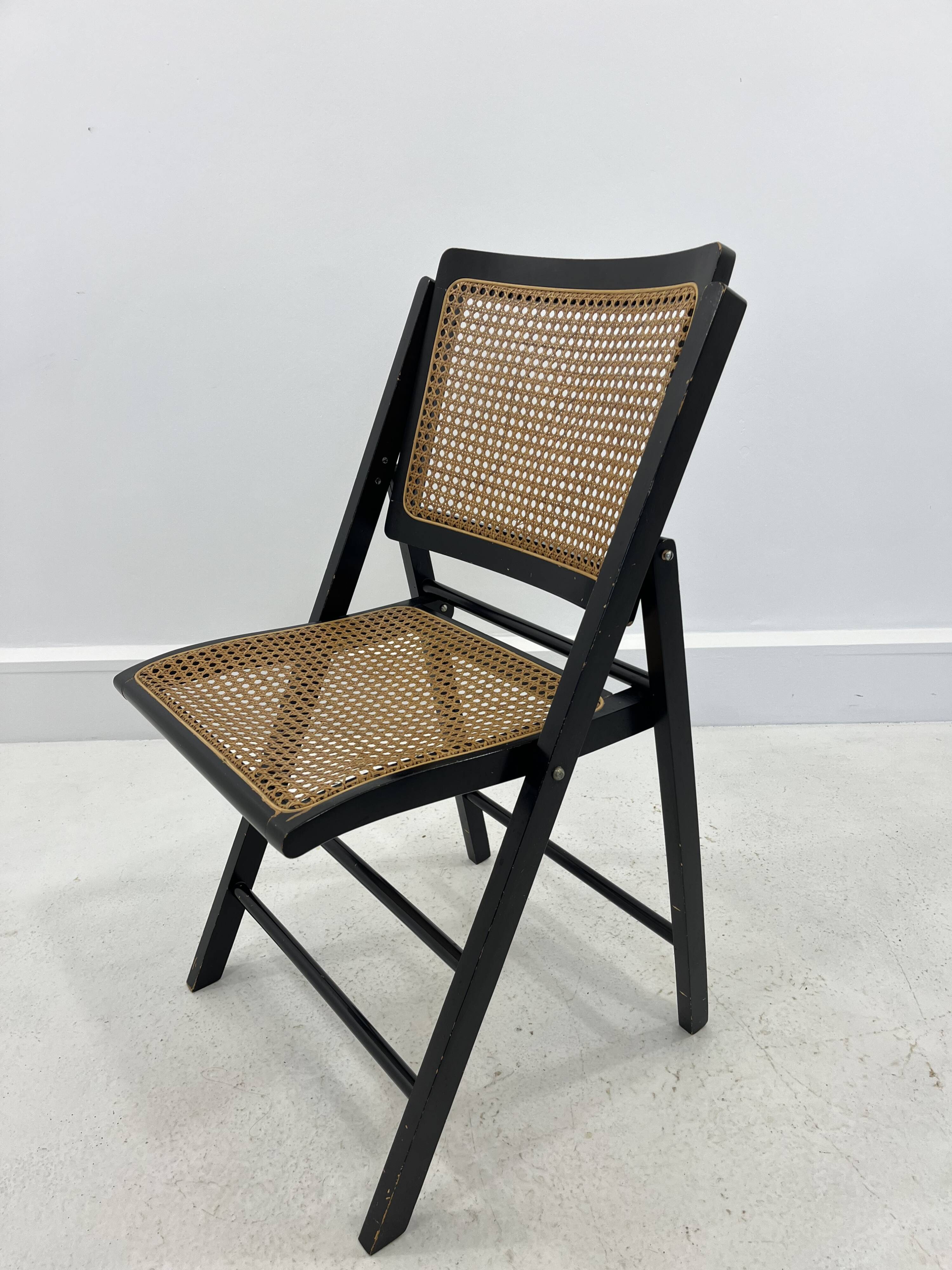 Chaise en rotin, années 1970