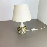 Ceramic studio pottery table light base by soholm  ceramic denmark 1970