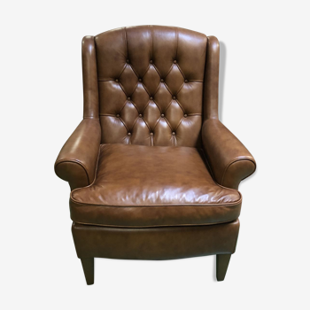 Fauteuil de salon en cuir moderne