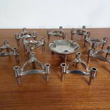 Candleholders by Ceasar Stoffi & Fritz Nagel for BMF, 1960s, Set of 10