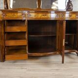 Rococo Revival Sideboard in Walnut and Veneer, 1850