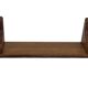Vintage book shelf wall rack 1970s wood minimalist design