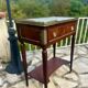 Small console in mahogany and gilded bronze, Louis XVI style. 19th century period.