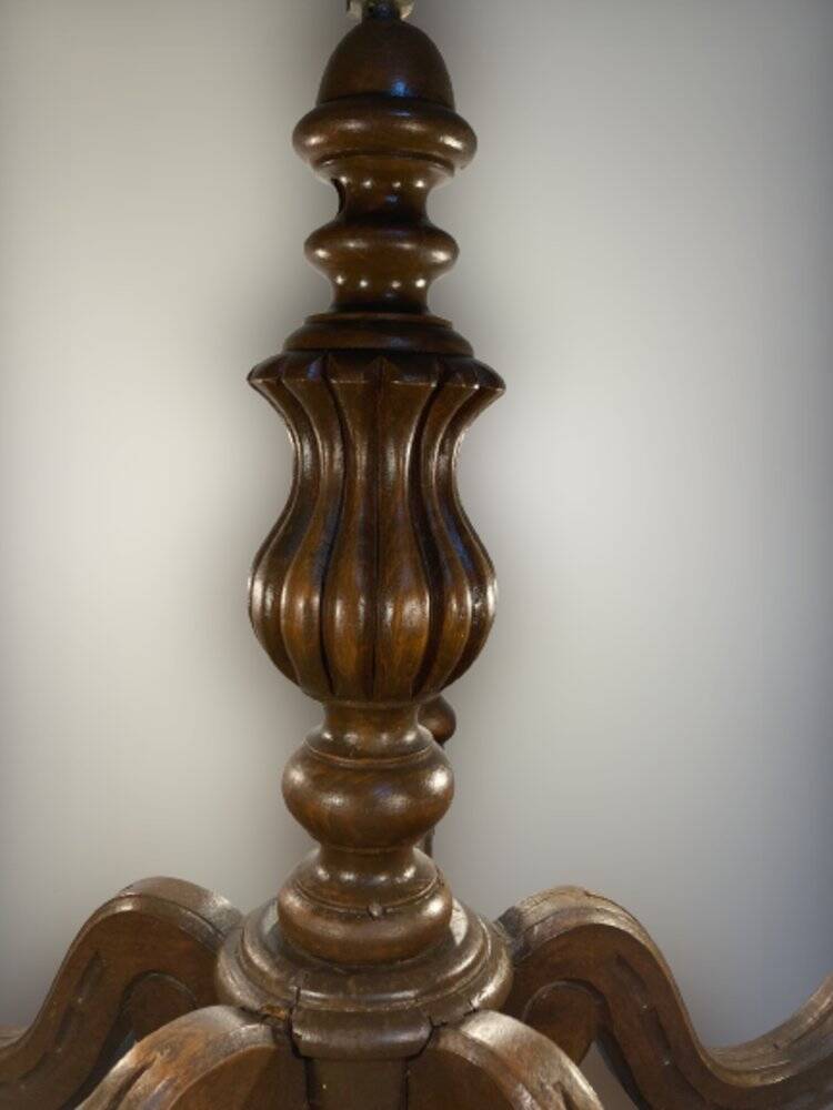 Louis XVI style wooden chandelier, 1890s