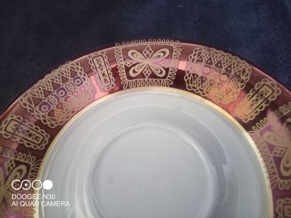 Service à café en porcelaine et or allemande Waldershof Bavaria