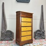 Cartonnier Formant Pupitre En Acajou D’époque Louis Philippe XIX Eme Siècle