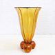Art Deco Amber Glass Vase 1930