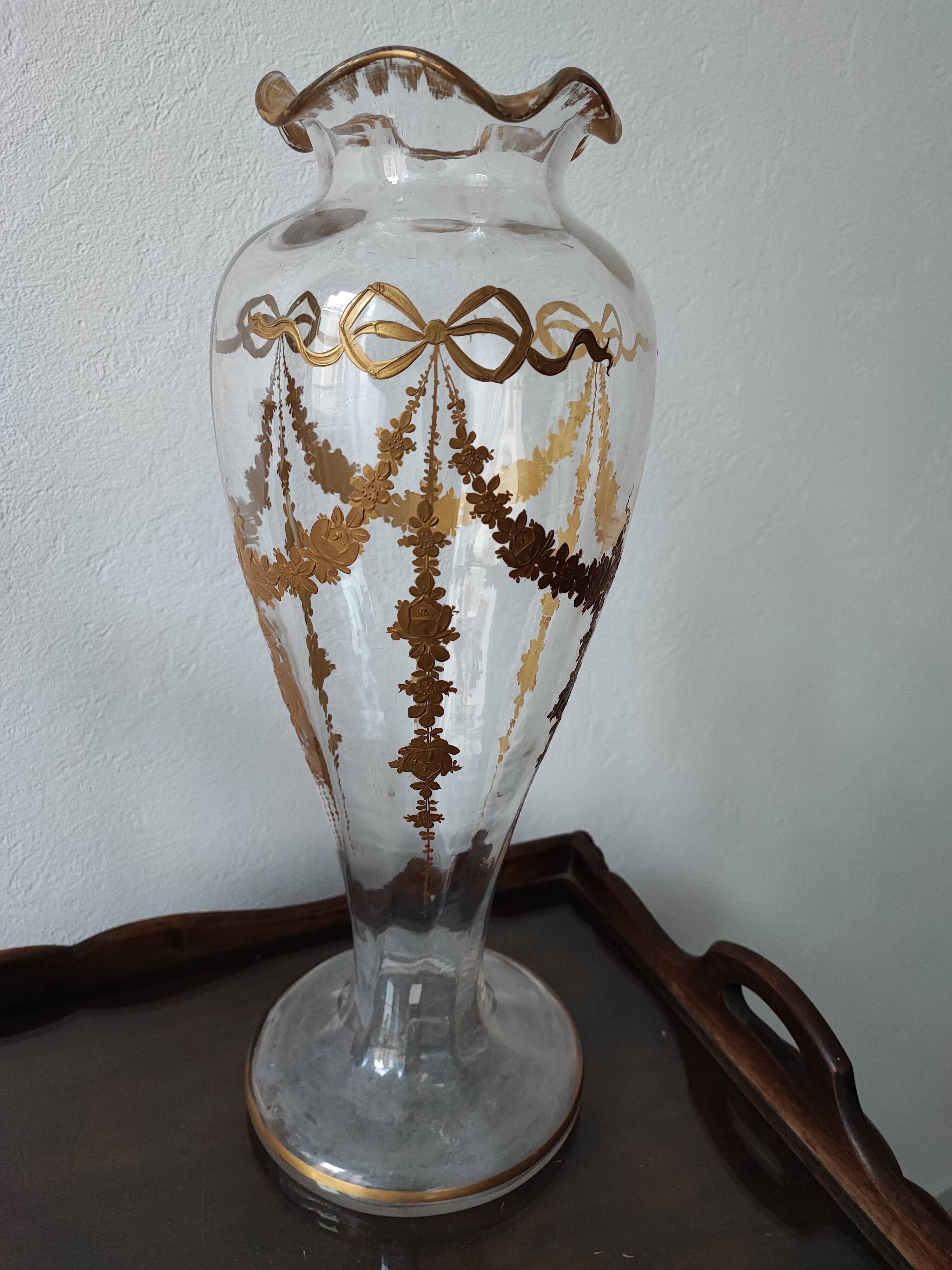 Baccarat montjoy crystal vase