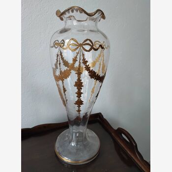 Baccarat montjoy crystal vase