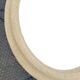 Mirror oval jute thread 81x61cm