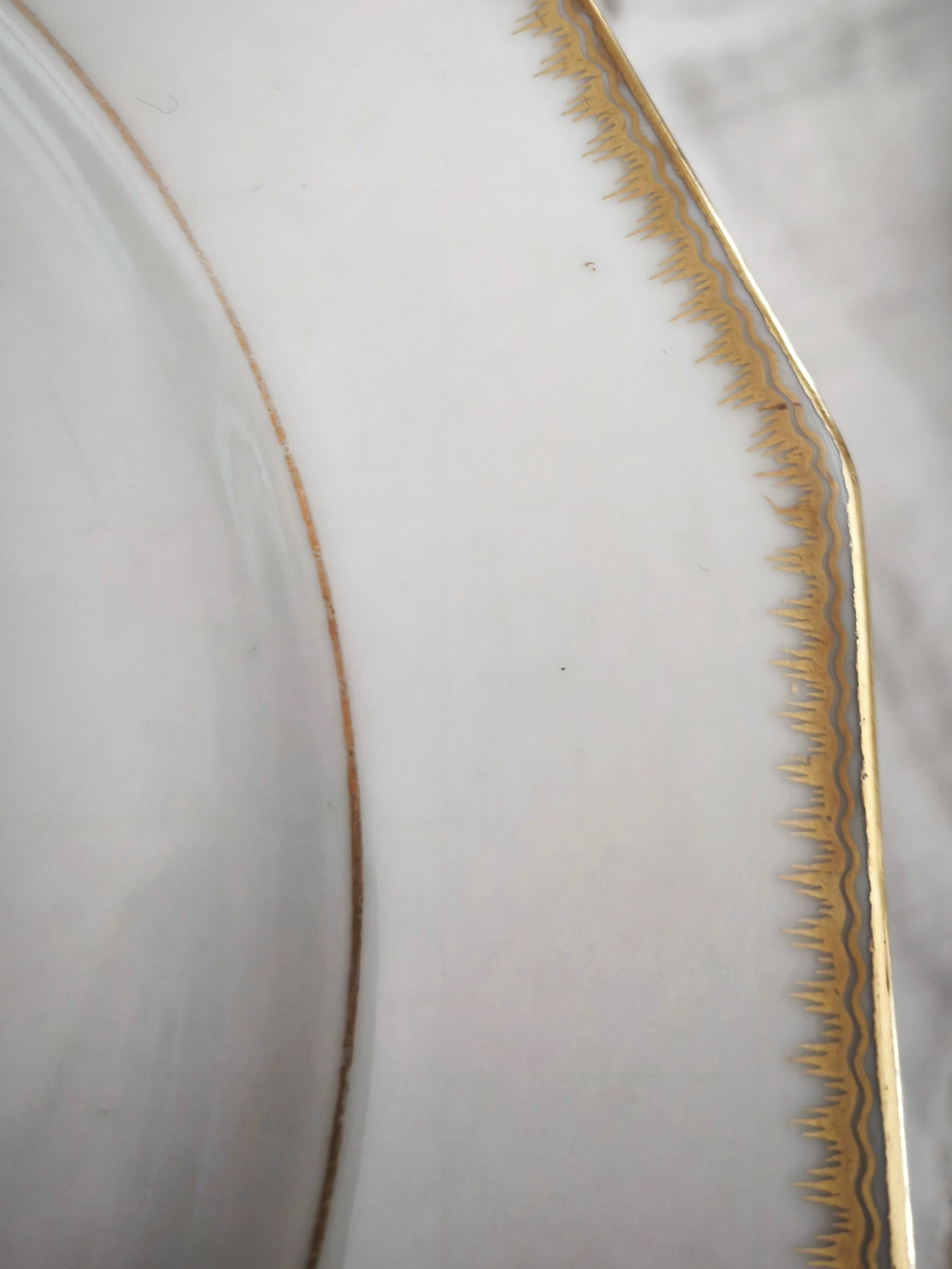 Set of 11 flat plates in Limoges porcelain by Maison Lanternier & C.