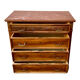 Commode Néo-Renaissance Henri II avec marbre rouge