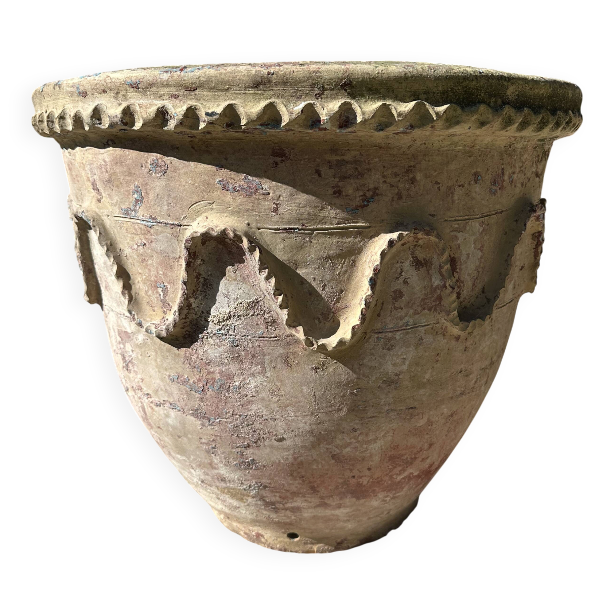 Pot vase en terre cuite ancien 19ème