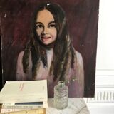 Vintage oil portrait
