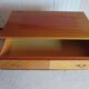 3-drawer chest of drawers - 60s - vintage - marquetry effect - spinning top feet