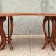 Brutalist table in solid oak