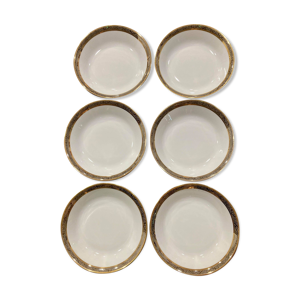 Lot de 6 assiettes en porcelaine