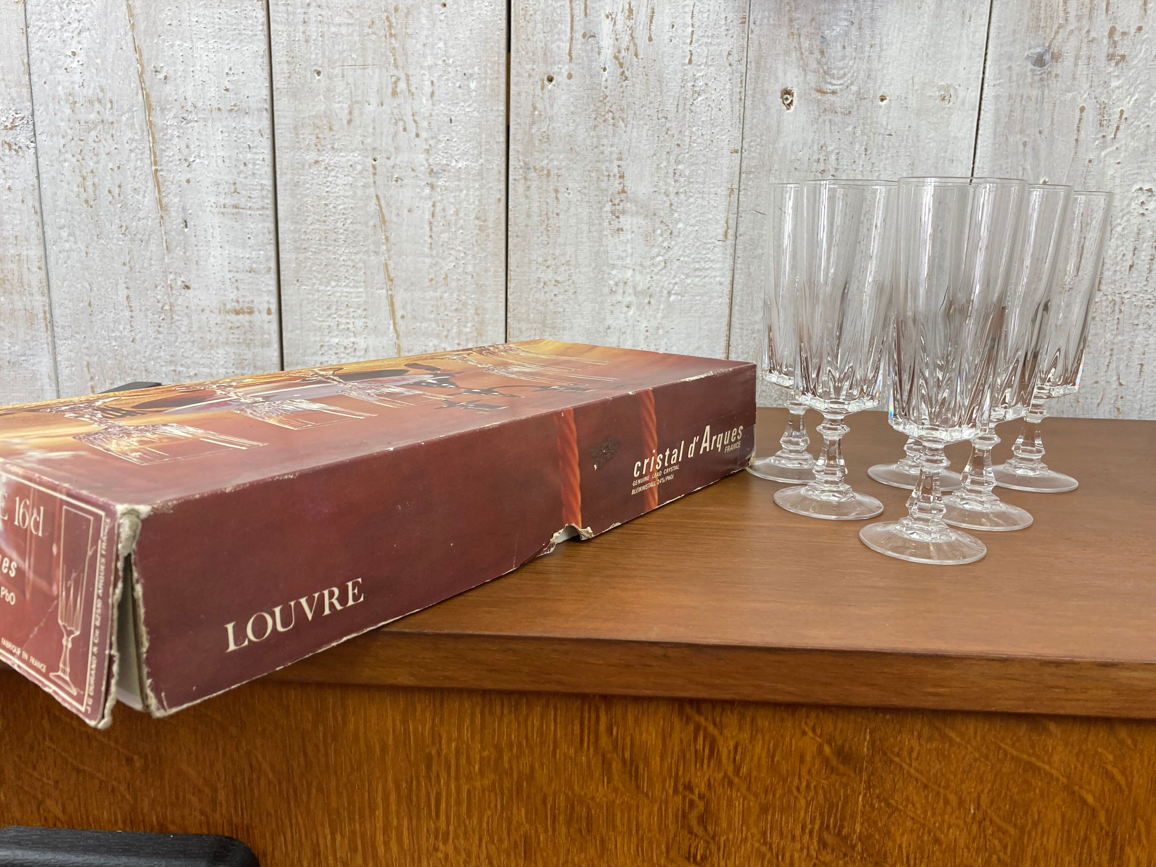 Crystal flutes of Arques