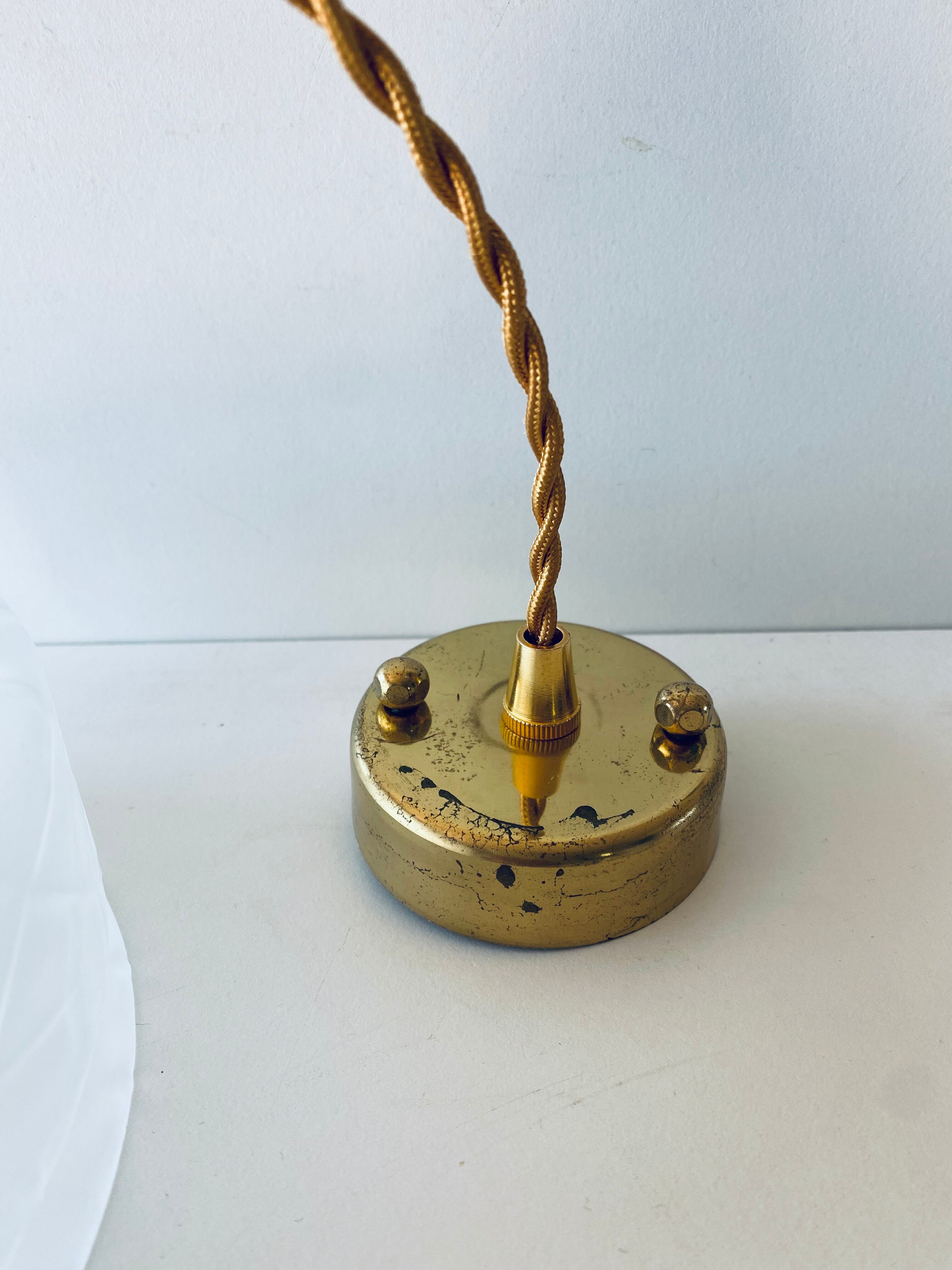 Vintage glass pendant light