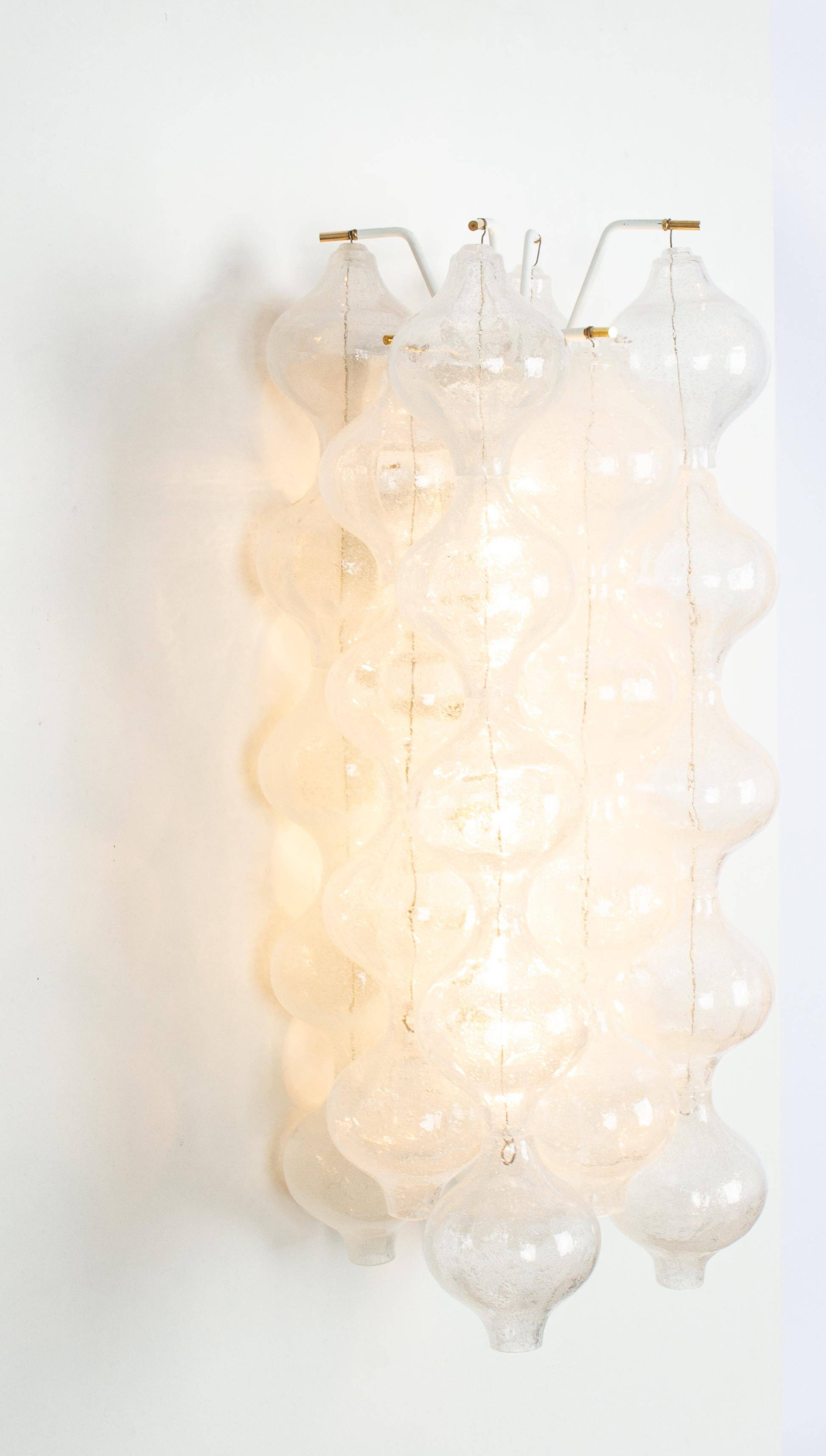 Extra large wall lamp Kalmar 'Tulip', Austria, 1970s