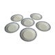 6 flat plates in Earthenware KG Lunéville livry model - D 21cm