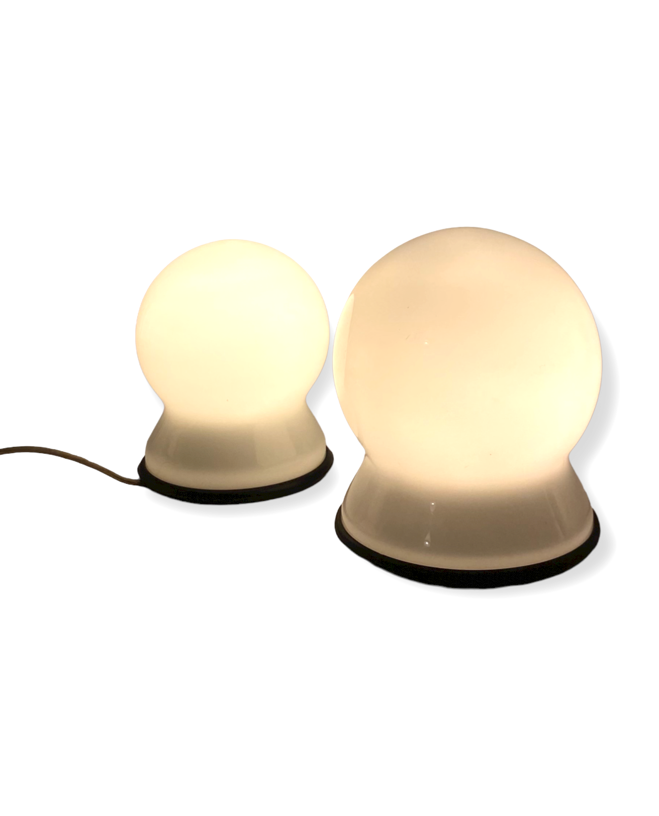 Sergio Asti, Set of 2 "Scafandro" Table Lamps, Candle, Italy 1970s