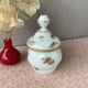 Opaline bottle hand-painted decoration early twentieth century