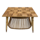 Bamboo and rattan coffee table from the 1960s.