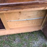Vintage René Gabriel sideboard with 2 doors and 4 drawers in beech.