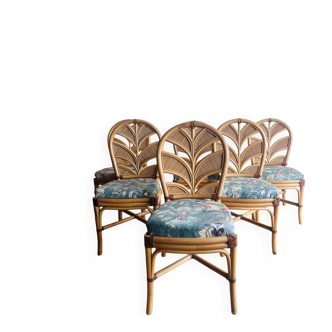6 chaises ‘Palm Leaf’ Vivai del Sud
