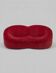 Two-seater pumpkin canapé by Pierre Paulin in red, very good condition.