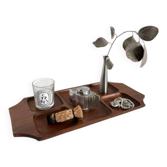 Vintage Mid Century Modern Teck Serving Tray With Compartments