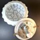 Peill & Putzler Sixties Wall Light in White Opaline – Geometric Pattern
