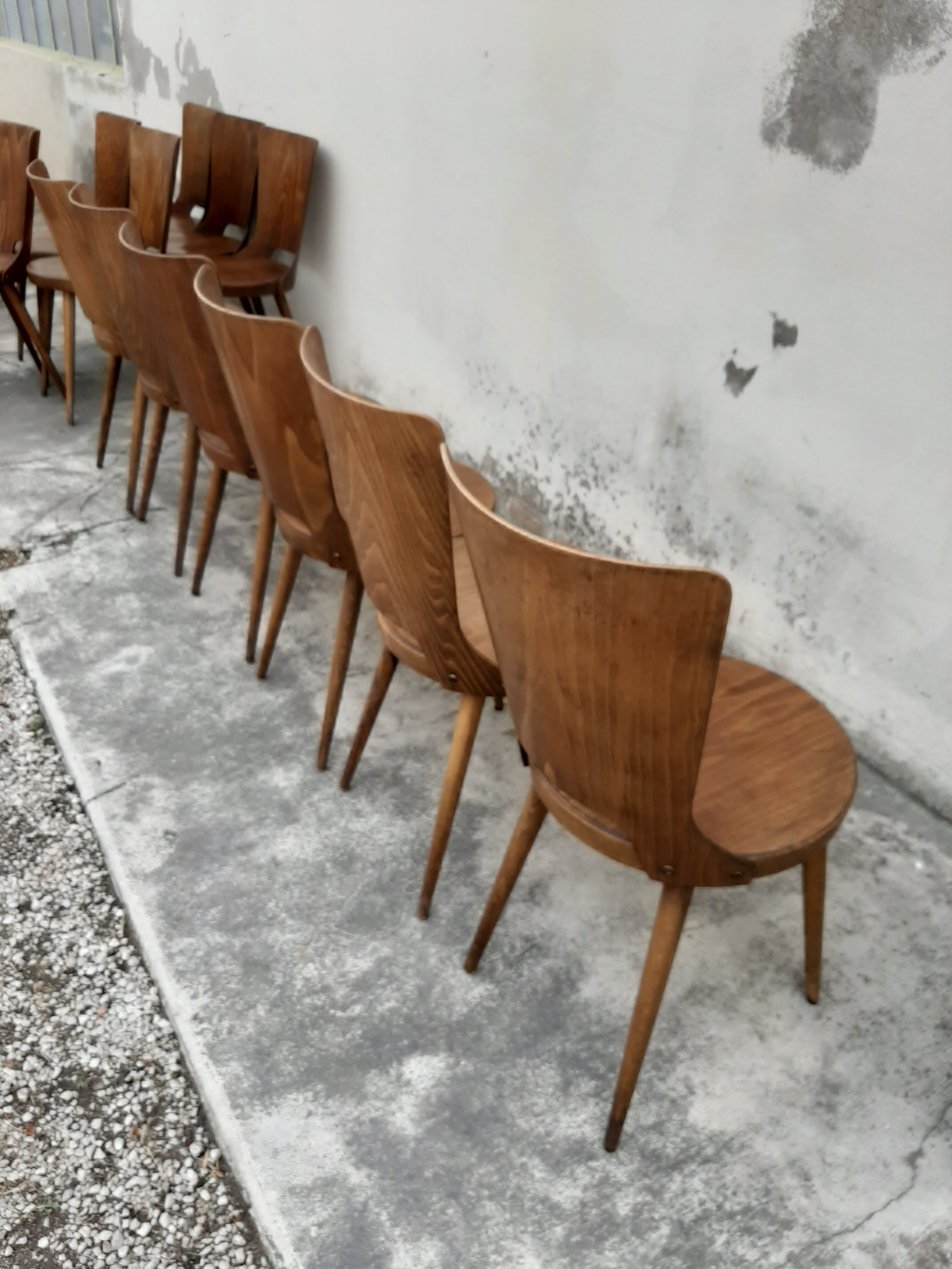 Ensemble de 6 chaises Baumann modèle Dove
