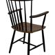 Vintage Danish spindle chair from the 1960s, Tapiovaara style armrests