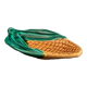 Trinket bowl in the shape of corn cobs signed Vallauris