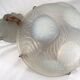 René Lalique, pendant light, opalescent chandelier, "Dahlias", signed, excellent condition.