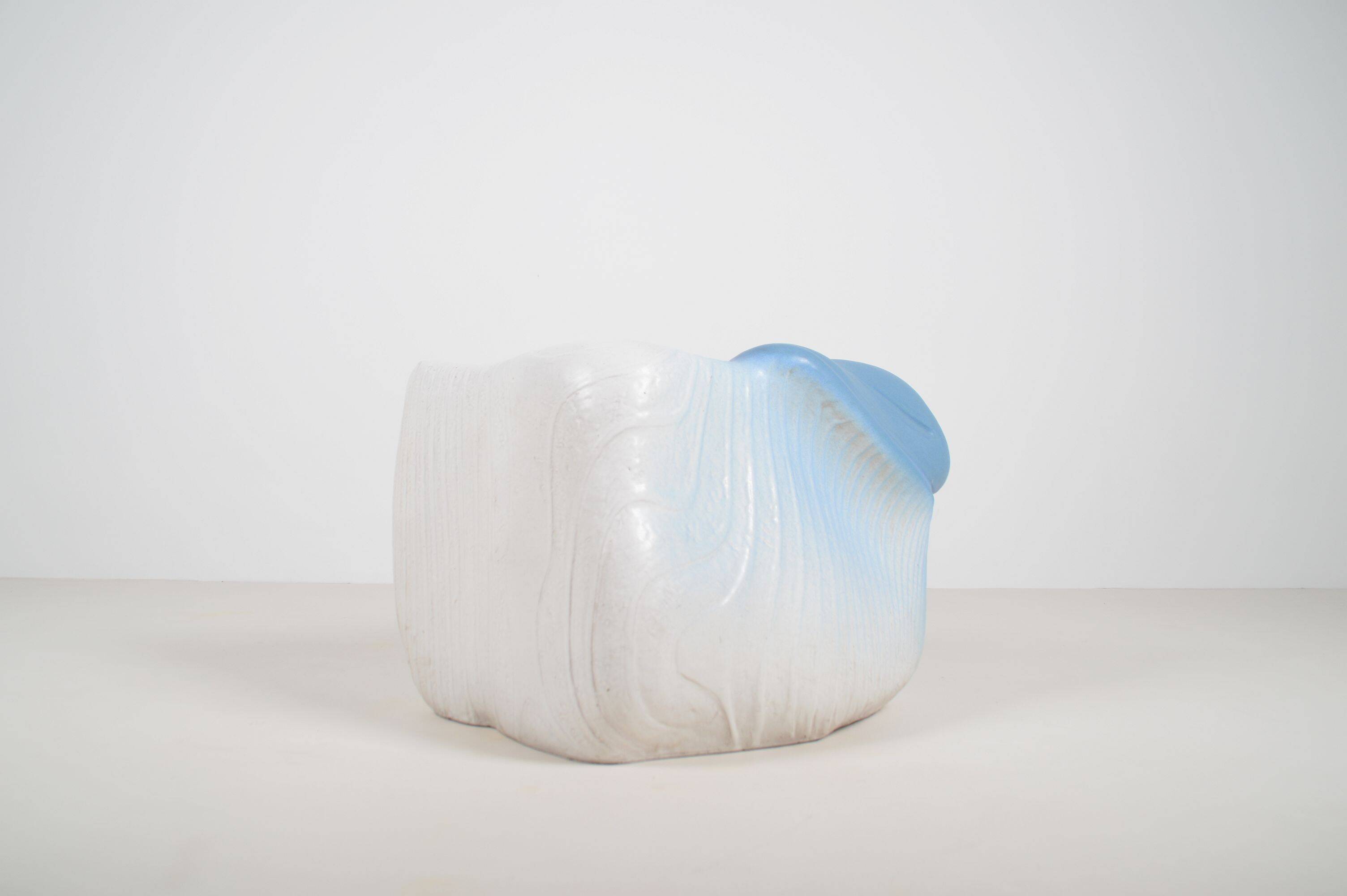 Organic ceramic artwork with sea motifs