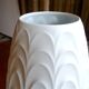 Large porcelain floor vase with relief by H&C Heinrich, West-Germany 1960s
