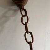 Louis Sognot style rattan pendant lamp