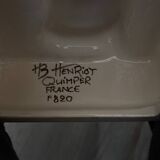 Paire de serre livres en faïence de Quimper