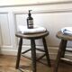 Paire de tabourets rustiques chic
