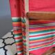 Vintage wooden folding chairs and basque fabric
